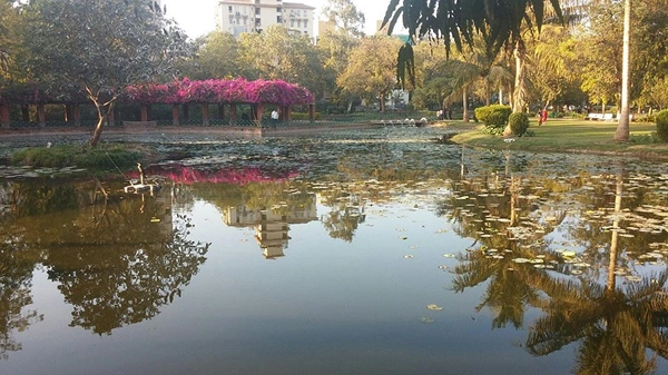 sunset view of Parimal Gardens